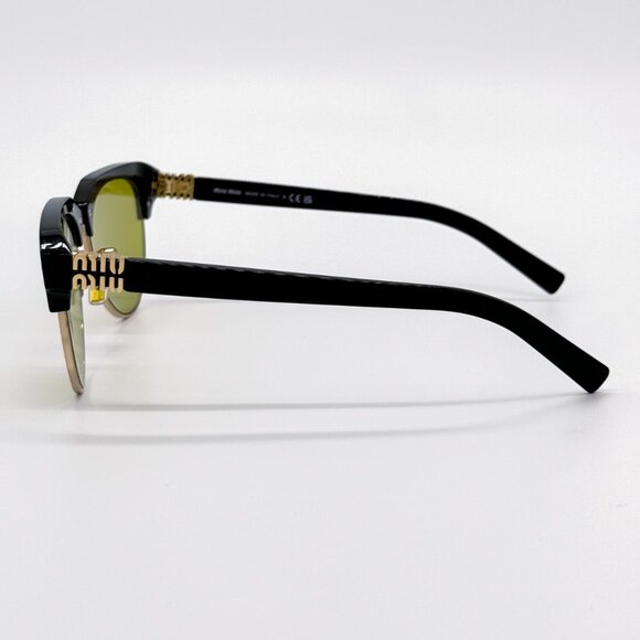 NEW MIU MIU SMU 09Z 1AB07O BLACK GREEN WOMEN SUNGLASSES MU09ZS 1AB07O MIU MIU - Picture 7 of 12